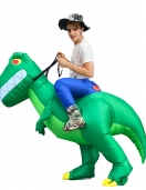 Adult Green Dinosaur T-rex Inflatable blow up Costume