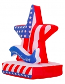 American Flag Heart Inflatable Blow Up Party Decor