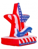 American Flag Heart Inflatable Blow Up Party Decor